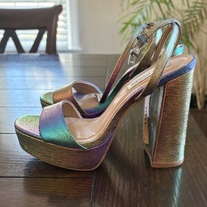 Steve Madden Iridescent Platform Heels